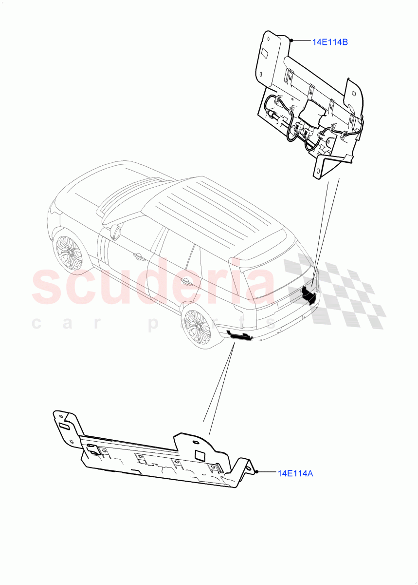 Vehicle Modules And Sensors (Gesture Tailgate System) ((V) FROMGA000001) of Land Rover Land Rover Range Rover (2012-2021) [3.0 I6 Turbo Diesel AJ20D6]