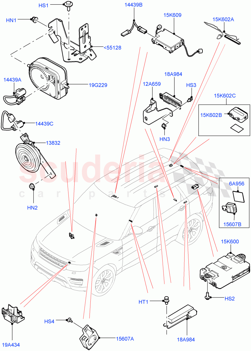 Anti-Theft Alarm Systems of Land Rover Land Rover Range Rover Sport (2014+) [4.4 DOHC Diesel V8 DITC]