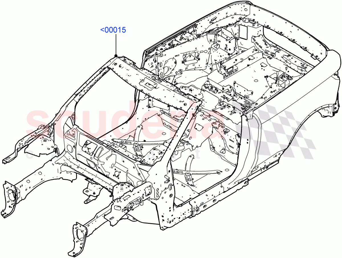 Bodyshell (2 Door Convertible, Halewood (UK)) ((V) FROMGH125984) of Land Rover Land Rover Range Rover Evoque (2012-2018) [2.0 Turbo Petrol GTDI]