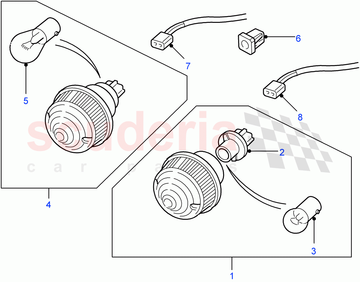 Lamps - Front - Side And Indicator ((V) FROM7A000001) of Land Rover Land Rover Defender (2007-2016)