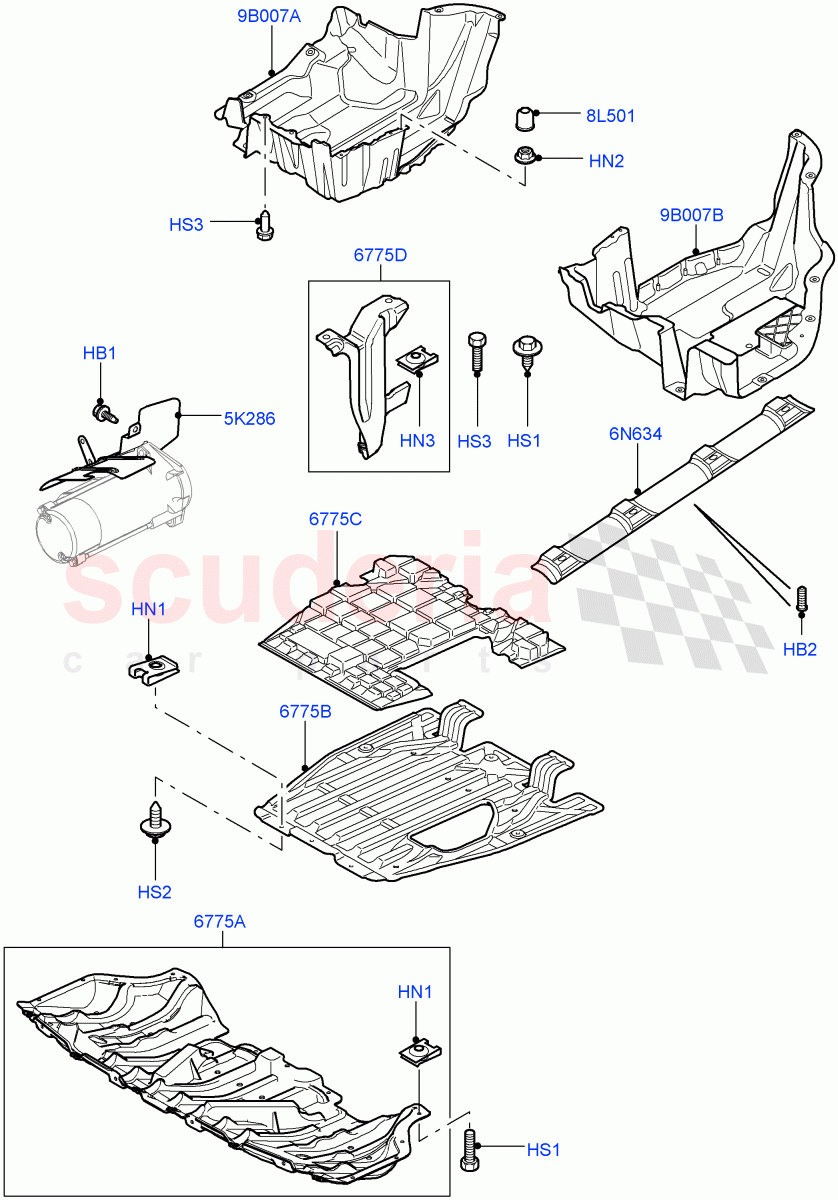 Splash And Heat Shields ((V) FROMAA000001) of Land Rover Land Rover Range Rover (2010-2012) [5.0 OHC SGDI NA V8 Petrol]