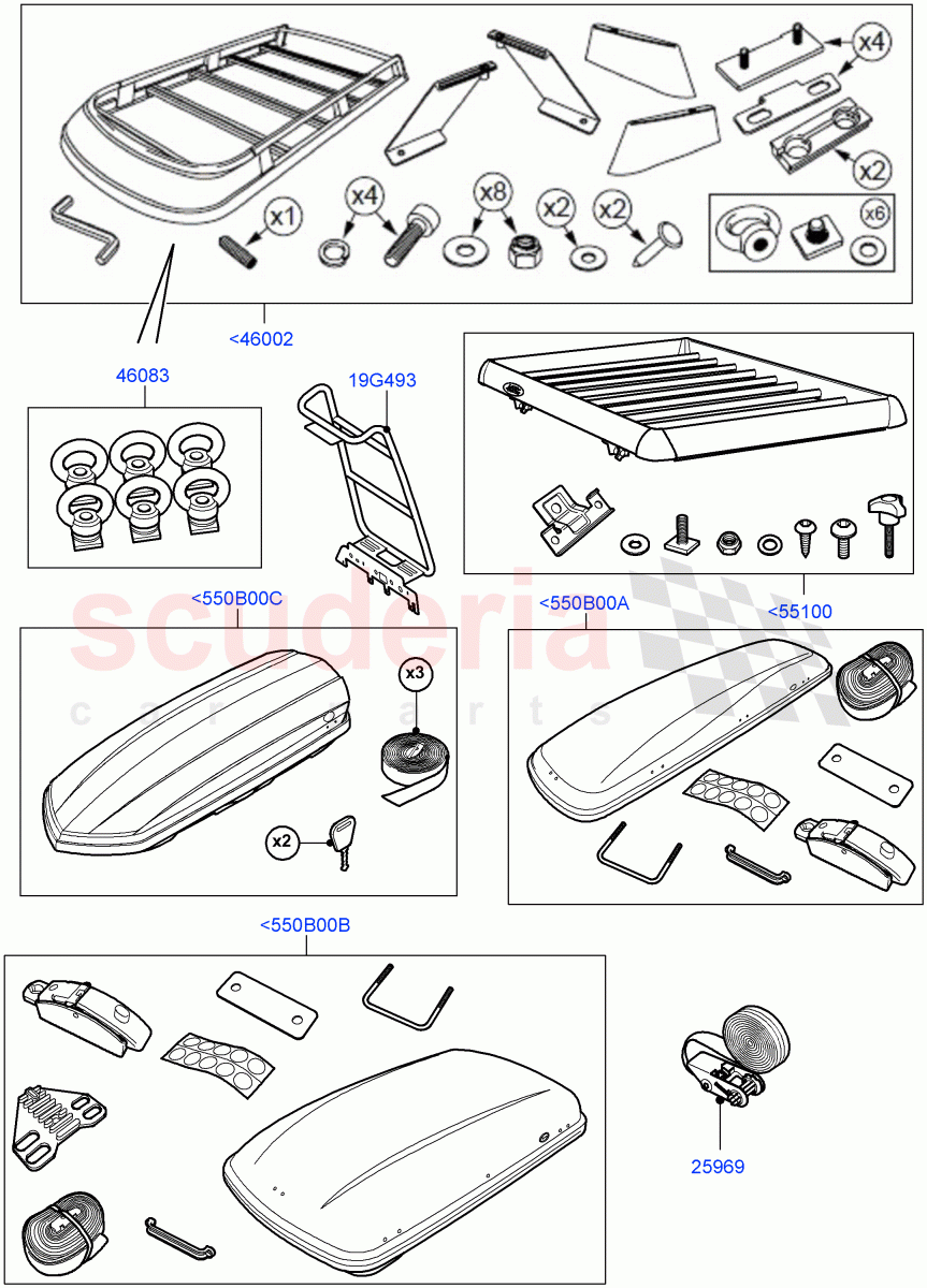 Roof Rack Systems (Accessory) ((V) FROMAA000001) of Land Rover Land Rover Discovery 4 (2010-2016) [5.0 OHC SGDI NA V8 Petrol]