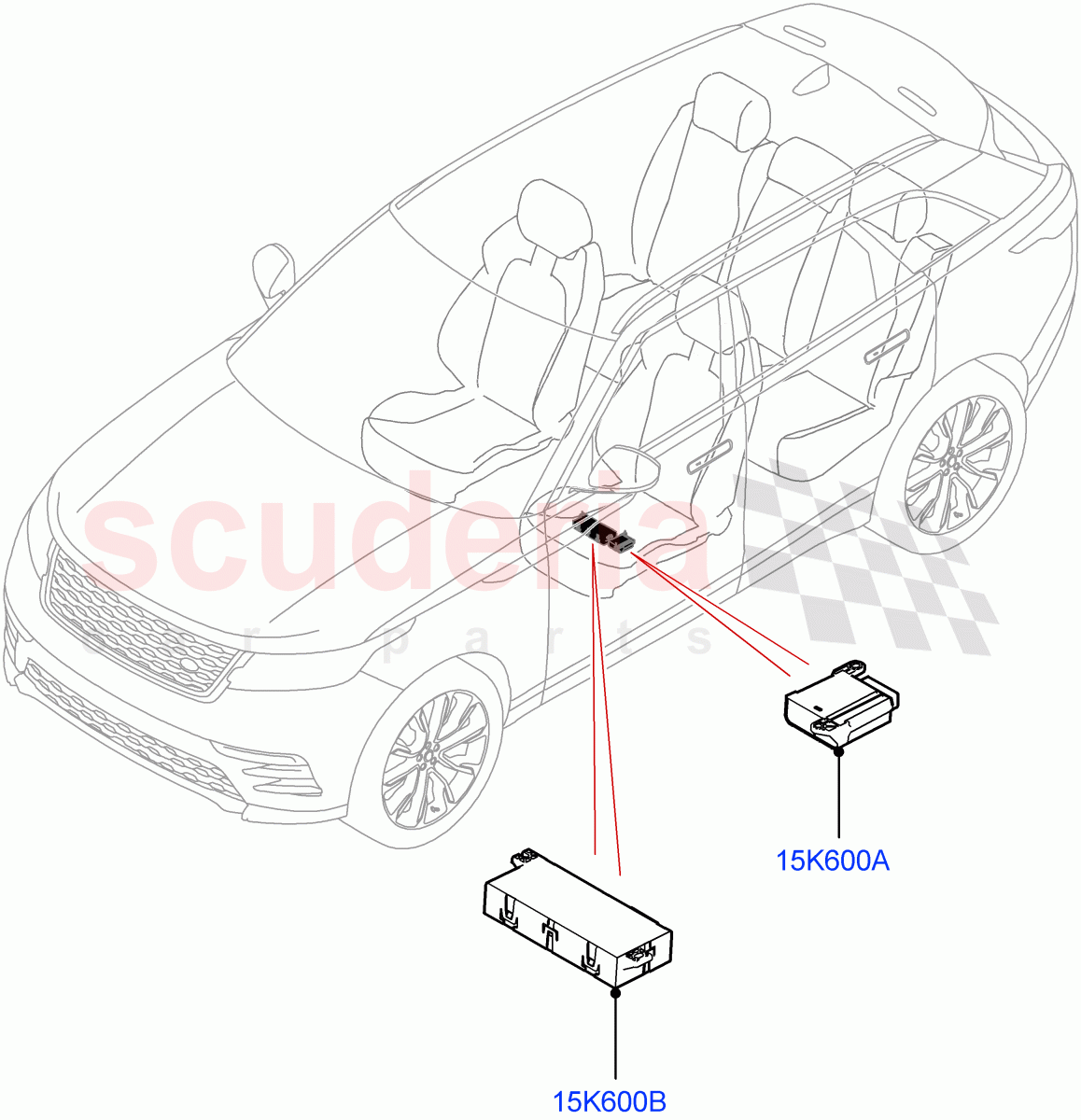 Vehicle Modules And Sensors (Seats) of Land Rover Land Rover Range Rover Velar (2017+) [2.0 Turbo Diesel AJ21D4]