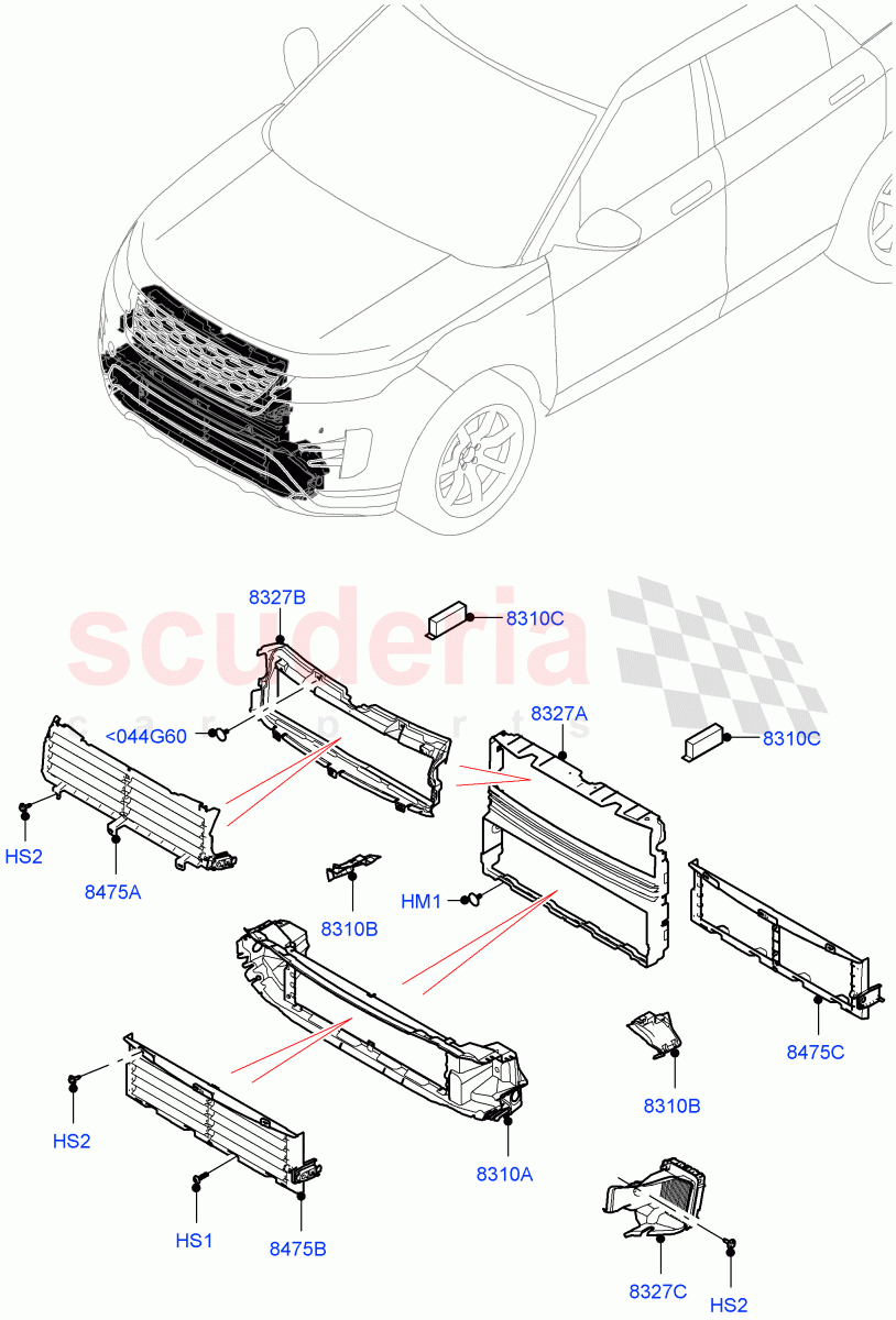Air Deflectors (Itatiaia (Brazil)) of Land Rover Land Rover Range Rover Evoque (2019+) [2.0 Turbo Diesel]