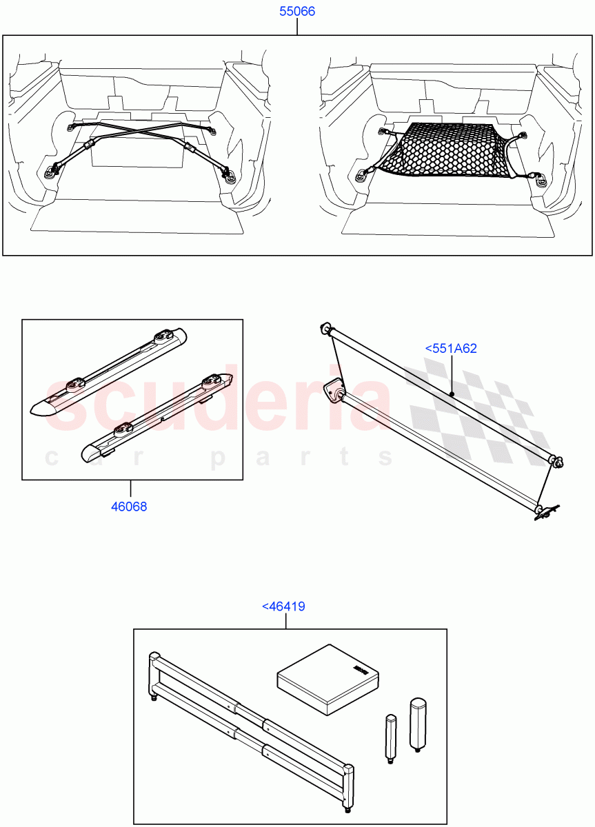 Accessory Stowage Kits (Accessory) ((V) FROMAA000001) of Land Rover Land Rover Range Rover Sport (2010-2013) [5.0 OHC SGDI NA V8 Petrol]