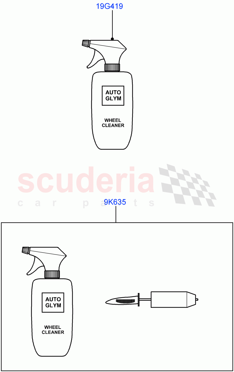 Cleaning Accessories (Exterior) (Itatiaia (Brazil)) of Land Rover Land Rover Range Rover Evoque (2019+) [2.0 Turbo Diesel AJ21D4]