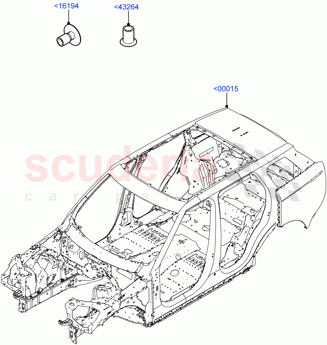 Bodyshell (Standard Wheelbase) of Land Rover Land Rover Range Rover (2022+) [4.4 V8 Turbo Petrol NC10]