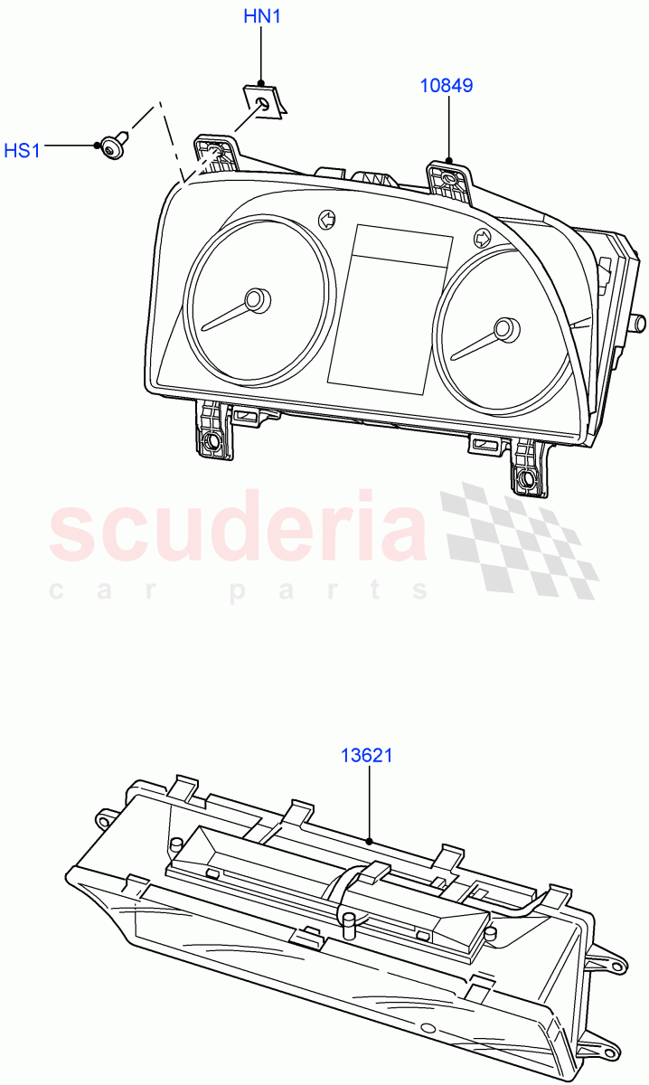 Instrument Cluster ((V) FROMAA000001) of Land Rover Land Rover Range Rover Sport (2010-2013) [5.0 OHC SGDI NA V8 Petrol]