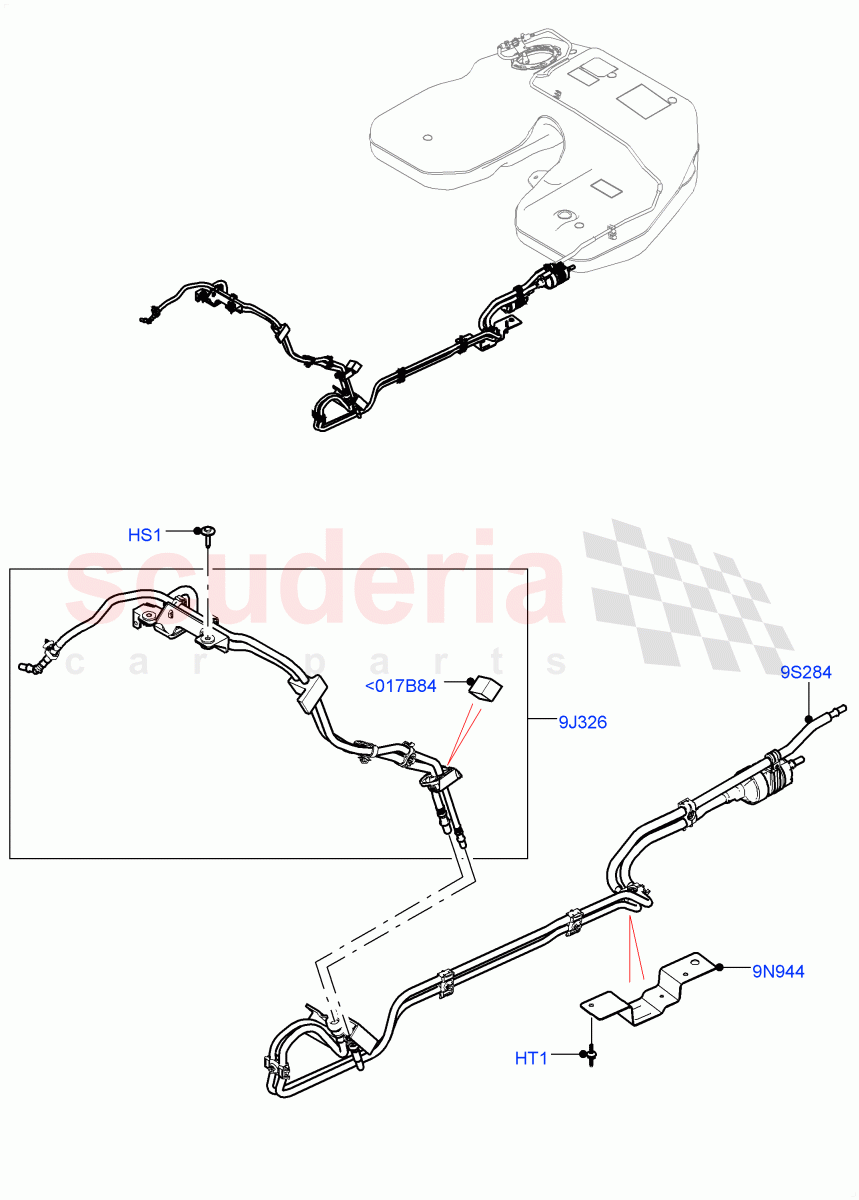 Fuel Lines (3.0L AJ20P6 Petrol High) ((V) FROMKA000001) of Land Rover Land Rover Range Rover (2012-2021) [3.0 I6 Turbo Petrol AJ20P6]