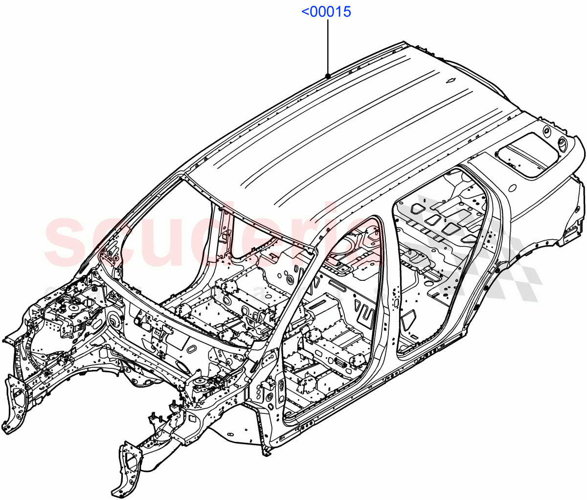 Bodyshell (Itatiaia (Brazil)) ((V) FROMGT000001) of Land Rover Land Rover Discovery Sport (2015+) [2.0 Turbo Petrol AJ200P]