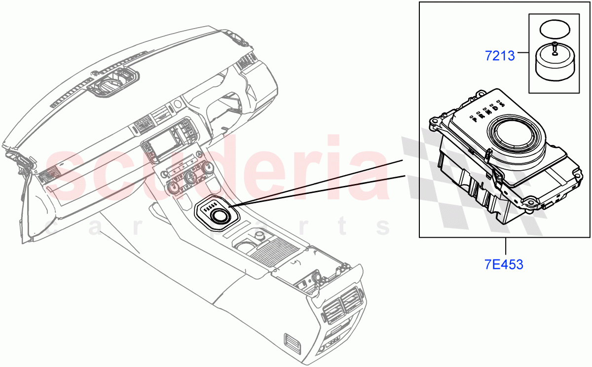 Gear Change-Automatic Transmission (Floor Console) (9 Speed Auto AWD, Changsu (China)) ((V) FROMEG000001) of Land Rover Land Rover Discovery Sport (2015+) [2.0 Turbo Petrol AJ200P]
