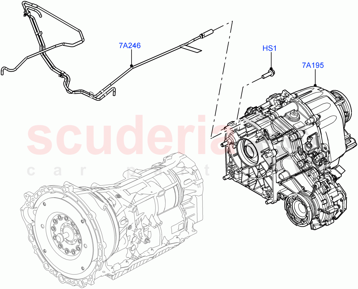 Transfer Drive Case (Nitra Plant Build) (3.0L AJ20D6 Diesel High, With 2 Spd Trans Case With Ctl Trac) ((V) FROMM2000001) of Land Rover Land Rover Defender (2020+) [2.0 Turbo Petrol AJ200P]