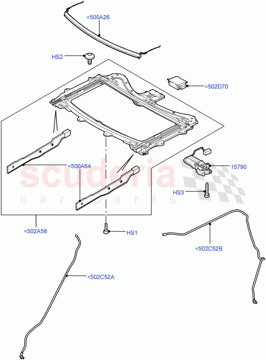 Sliding Roof Mechanism And Controls (Power Tilt/Slide Sun Roof) ((V) FROMAA000001) of Land Rover Land Rover Discovery 4 (2010-2016) [4.0 Petrol V6]