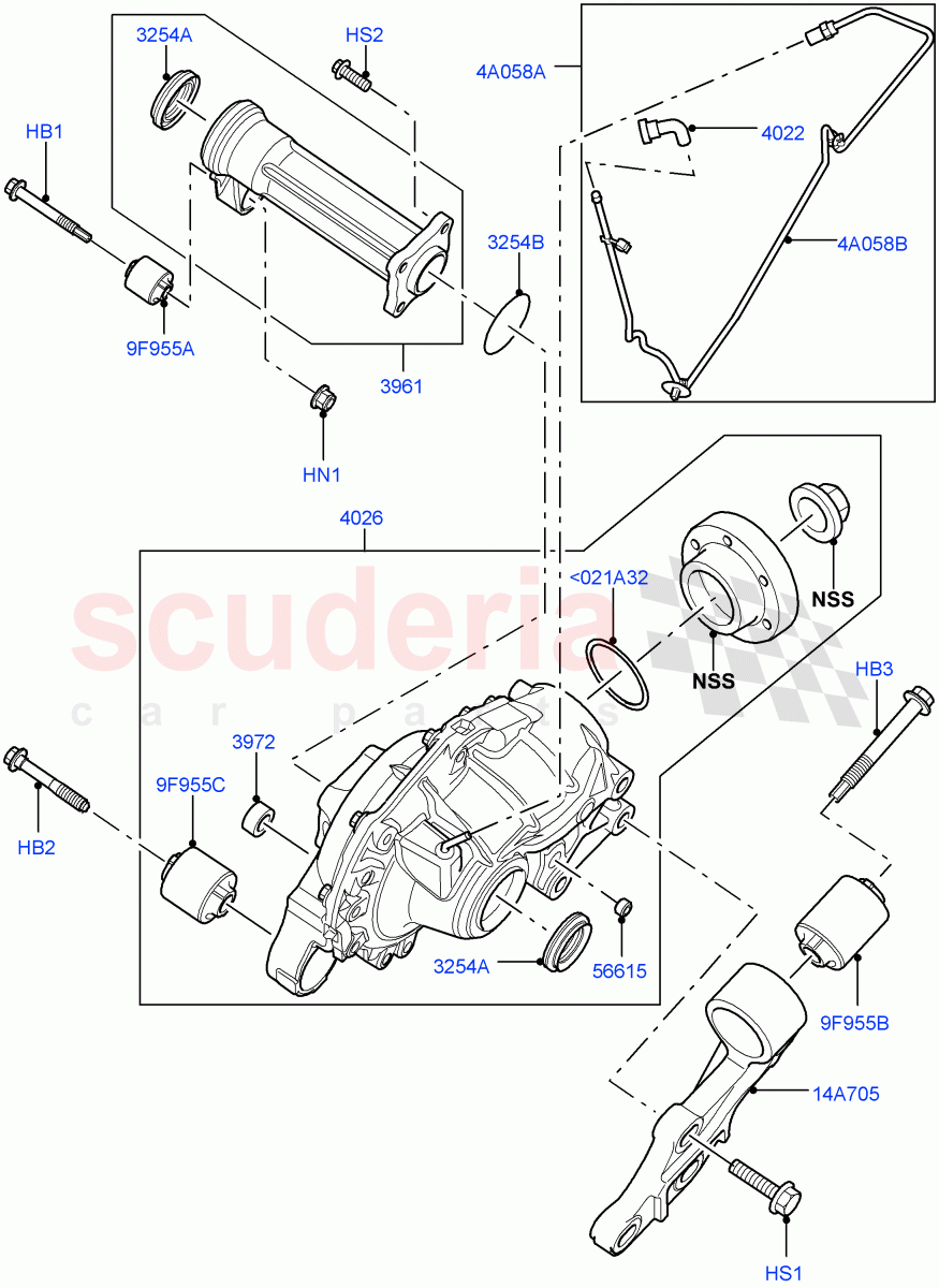 Front Axle Case ((V) FROMAA000001) of Land Rover Land Rover Range Rover Sport (2010-2013) [5.0 OHC SGDI NA V8 Petrol]