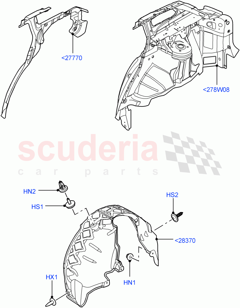 Side Panels - Inner (Rear) (Changsu (China)) ((V) FROMEG000001) of Land Rover Land Rover Range Rover Evoque (2012-2018) [2.0 Turbo Petrol AJ200P]