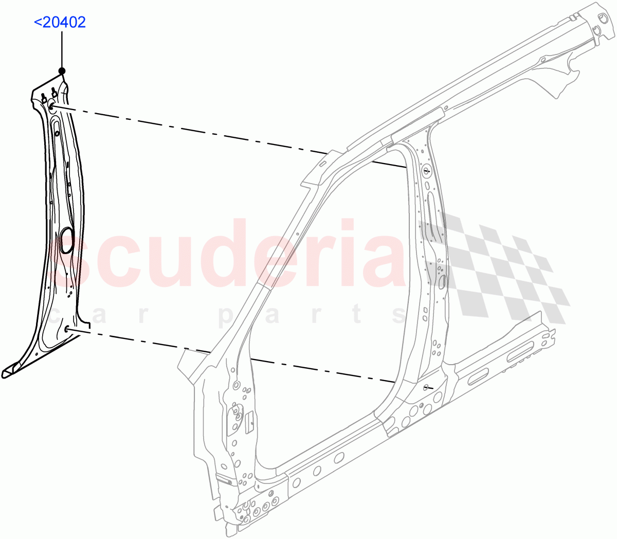 Side Panels - Inner (Inner - Front) (Changsu (China)) of Land Rover Land Rover Range Rover Evoque (2019+) [1.5 I3 Turbo Petrol AJ20P3]