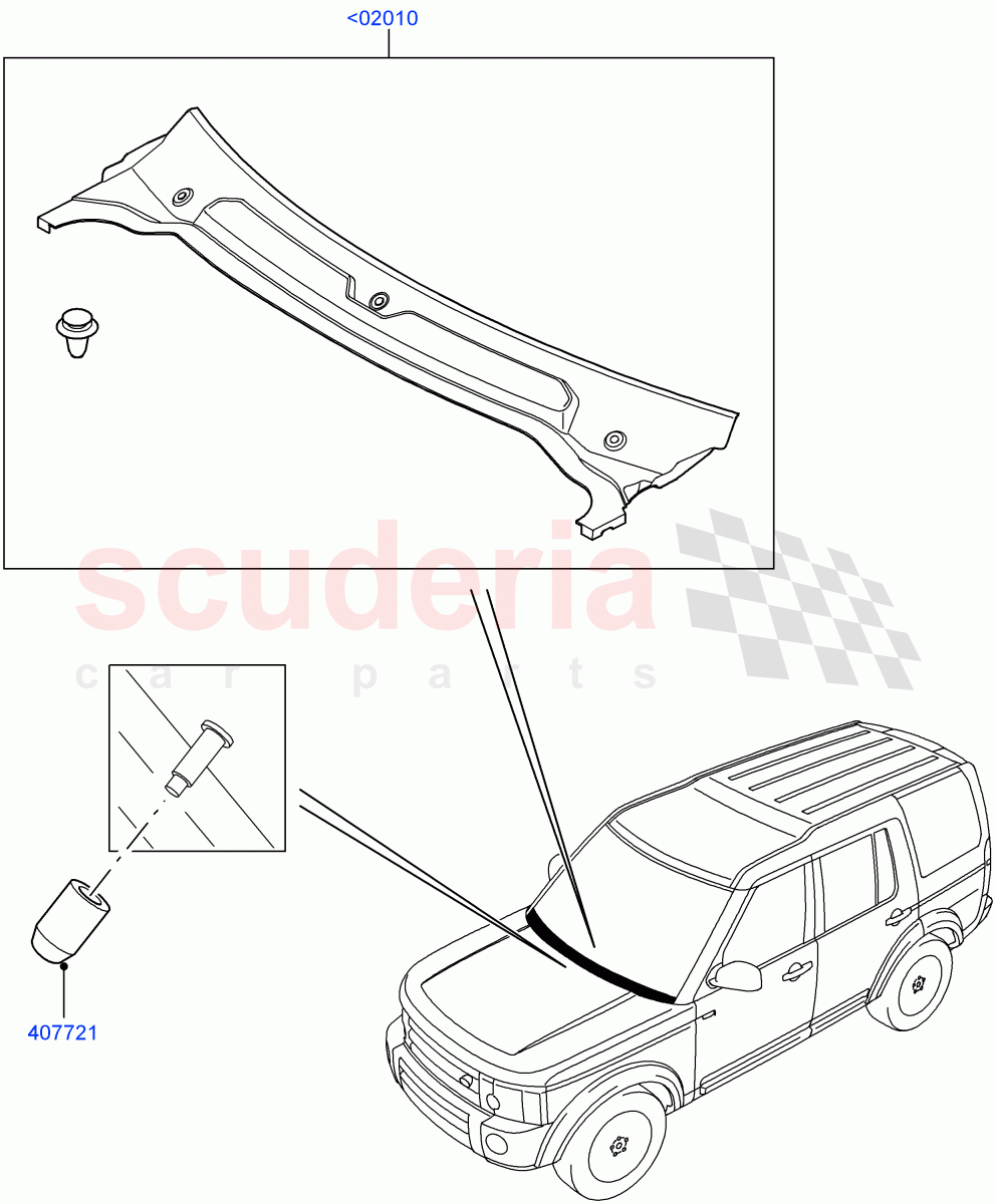 Cowl/Panel And Related Parts ((V) FROMAA000001) of Land Rover Land Rover Discovery 4 (2010-2016) [4.0 Petrol V6]