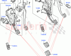 Brake And Clutch Controls (All 6 Speed Manual Volvo M66, Halewood (UK), Standard F…