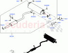 Rear Exhaust System (2.0L AJ20P4 Petrol E100 PTA, Halewood (UK), 2.0L AJ20P4 Petro…