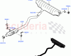 Rear Exhaust System (Nitra Plant Build) (3.0L AJ20P6 Petrol High)