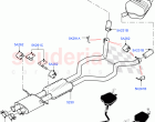 Rear Exhaust System (Solihull Plant Build) (3.0L DOHC GDI SC V6 PETROL) ((V) FROMH…