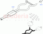 Exhaust System (Middle Section) (2.0L 16V TIVCT T/C 240PS Petrol)