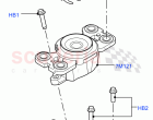 Transmission Mounting (2.2L CR DI 16V Diesel, 9 Speed Auto AWD, Halewood (UK), 6 S…