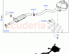 Rear Exhaust System (2.0L AJ21D4 Diesel Mid, Halewood (UK)) ((V) FROMMH000001)