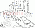 Fuel Injectors And Pipes (2.2L 16V TC I4 DSL 122PS PUMA) ((V) FROMCA000001)