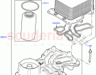 Oil Cooler And Filter (4.4L DOHC DITC V8 Diesel) ((V) FROMBA000001)