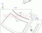 Windscreen/Inside Rear View Mirror ((V) TO9A999999)