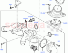 Thermostat/Housing & Related Parts (AJ Petrol 4.2 V8 Supercharged)