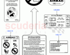 Labels (For Air Bag / Air Conditioning) ((V) TO9A999999)