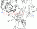 Alternator And Mountings (2.2L CR DI 16V Diesel, Halewood (UK)) ((V) TODH999999)
