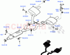 Rear Exhaust System (3.0L AJ20P6 Petrol High, Long Wheelbase) ((V) FROMKA000001)