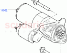 Starter Motor (2.0L AJ20P4 Petrol E100 PTA, Itatiaia (Brazil)) ((V) FROMLT000001)