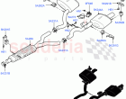 Rear Exhaust System (3.0L AJ20P6 Petrol High) ((V) FROMKA000001)