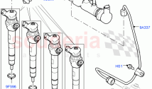 Fuel Injectors And Pipes (2.0L I4 DSL MID DOHC AJ200, Halewood (UK), 2.0L I4 DSL H&hellip;