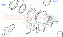 Turbocharger (2.0L AJ20P4 Petrol Mid PTA, Halewood (UK), 2.0L AJ20P4 Petrol E100 P&hellip;