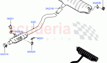 Rear Exhaust System (Nitra Plant Build) (3.0L AJ20P6 Petrol High)