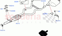 Rear Exhaust System (2.0L I4 High DOHC AJ200 Petrol) ((V) FROMJA000001)