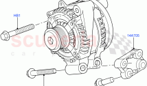 Alternator And Mountings (Solihull Plant Build) (3.0L DOHC GDI SC V6 PETROL) ((V) &hellip;