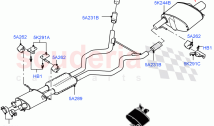 Rear Exhaust System (5.0 Petrol AJ133 DOHC CDA) ((V) FROMJA000001)