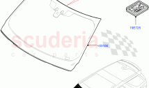 Windscreen/Inside Rear View Mirror (Nitra Plant Build) ((V) FROMK2000001)