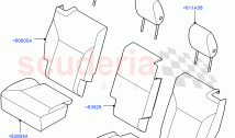 Rear Seat Covers (Solihull Plant Build) (Grained Cloth, Version - Core, 60/40 Load&hellip;