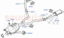 Rear Exhaust System (3.0 V6 D Gen2 Twin Turbo, EU6 + DPF Emissions) ((V) FROMGA000&hellip;