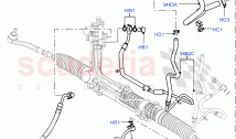 Supply & Return Hoses - Power Strg (4.4L DOHC DITC V8 Diesel) ((V) FROMBA000001)