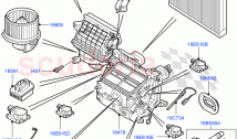 Heater/Air Cond.Internal Components ((V) TO9A999999)