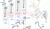 Fuel Injectors And Pipes (Solihull Plant Build) (2.0L I4 DSL MID DOHC AJ200, 2.0L &hellip;