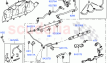 Fuel Injectors And Pipes (3.6L V8 32V DOHC EFi Diesel Lion) ((V) FROM7A000001, (V)&hellip;